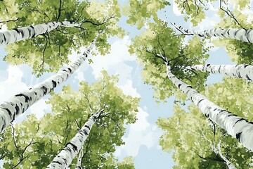 Fototapeta premium tree and sky