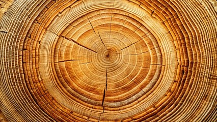 Fototapeta premium Wood Log Cross Section Rings - Rule of Thirds Photography