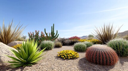 Vibrant Desert Wildflowers in Bloom