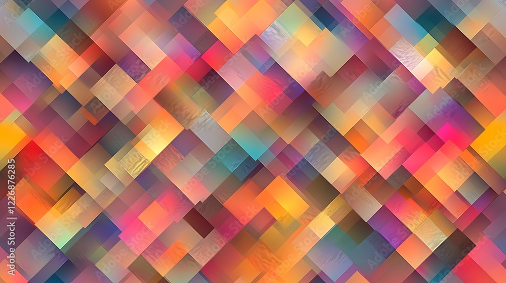 Poster abstract colorful diamond pattern background design
