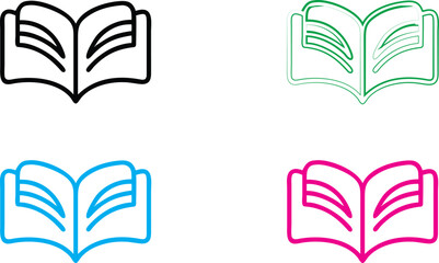 Minimalist avocado icons, colorful outlines, simple geometric shapes, flat design, clean lines, vibrant colors, monochrome illustrations, graphic design elements, vector art style, food symbols, moder