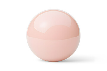 Color glass ball, isolated on a white background	
