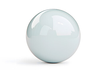 Color glass ball, isolated on a white background	
