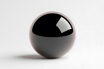 Color glass ball, isolated on a white background	
