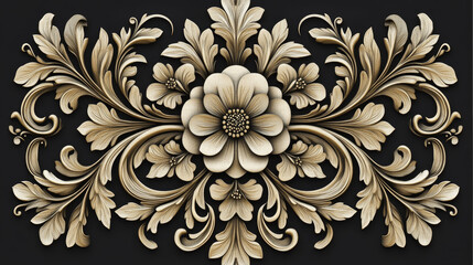 Flower patterns and borders for design and ornate. Jpeg version also available in gallery