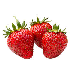 delicious strawberry isolated on transparent background PNG