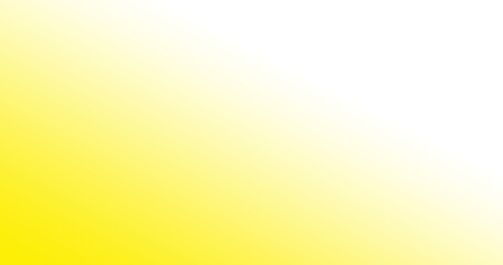 Yellow to transparent or white gradient background with soft diagonal transition. Abstract minimal backdrop for design, template or graphic projects