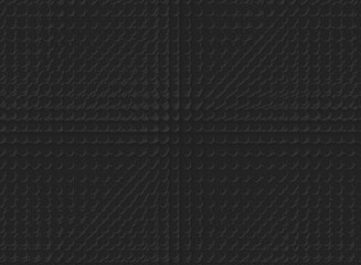 黒い背景に立体的な丸いドット模様のデザイン背景素材