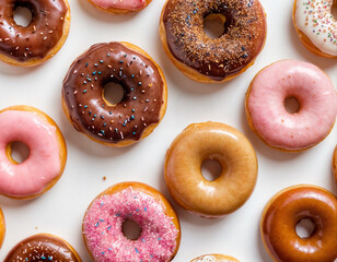 Perfect donut isolated on white background