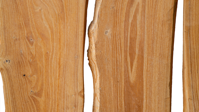 Wooden boards, live edge slab wood. Several slab wood with detailed natural texture patterns, grain, veins. Naturally detailed sharp surface. Close-up, isolated, transparent background.