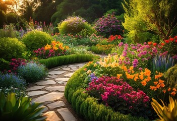 explore stunning garden layouts showcasing rich variety vibrant plants unique floral compositions inspired landscapes, flowers, design, greenery, petal