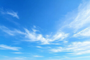 Fototapeta premium Blue Sky with White Fluffy Clouds, summer sky, spring season, blue sky with white cloud background, white cloud on blue sky, blue sky background with clouds, blue sky with clouds, Generative Ai