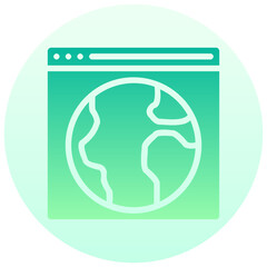 web vector round gradient icon