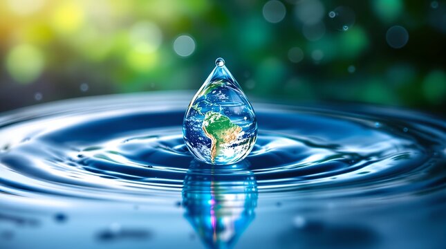 A Water Drop Holding the Earth: Honoring World Water Day Through AI