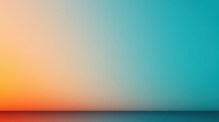 smooth gradient background image featuring light orange and teal hues, creating calming and serene atmosphere. Perfect for various design projects