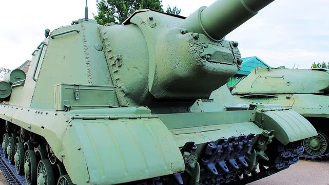 ISU-152 is a Soviet heavy self-propelled artillery unit SPG from the Second World War, military equipment