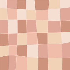 Fashionable abstract geometric background with squares. Pattern design for banner, poster, flyer, card, postcard, cover, brochure. Graphic pattern of simple shapes in pastel colors, abstract mosaic.