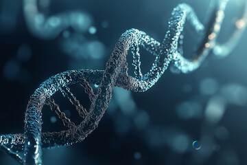 Close-up of a DNA sequencing machine, emphasizing the advancements in biotechnology and genetics