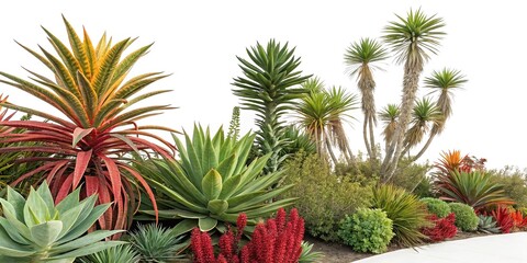 Surreal Plant Contours - Vibrant Botanical Art