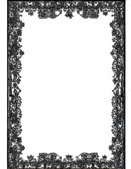 black and white frame