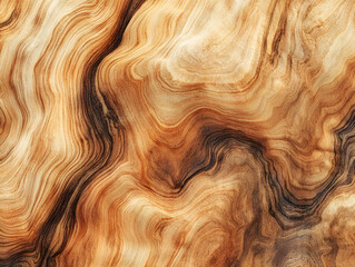 Wood Texture Close-up: A mesmerizing close-up of a wood grain, revealing intricate swirls, patterns, and textures in rich shades of brown, beige, and black.