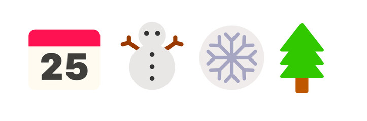christmas icon set 