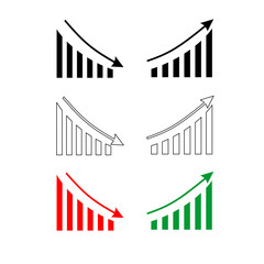 up and down bar graph image.eps