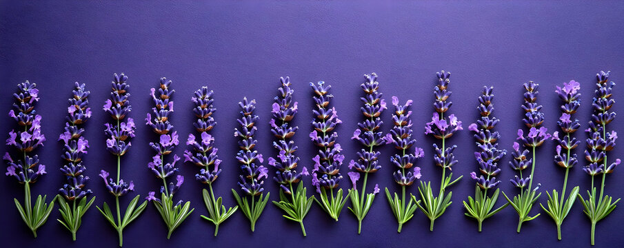 Lavender border on purple; calming background
