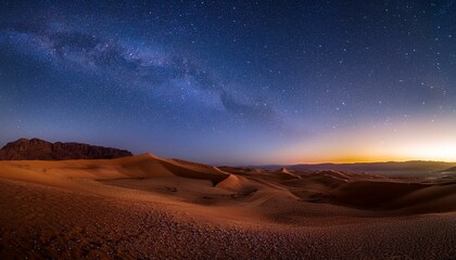 Panorama of Southern Morocco with an Astrophotography Sky