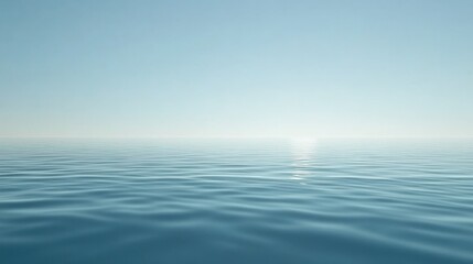 Obraz premium Serene Light Blue Plain Background with Subtle Gradient for Relaxing Visuals