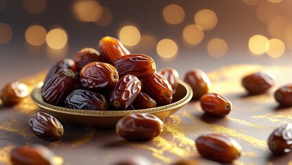 Ramadan poster of handful of dates ,Ramadan template 2025,header or banner of Ramadan Karim,Ramadan Mubarak wallpaper,background of Ramadan mubarak,Ramadan poster 2025,soulful emerald green