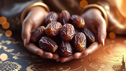 Ramadan poster of handful of dates ,Ramadan template 2025,header or banner of Ramadan Karim,Ramadan Mubarak wallpaper,background of Ramadan mubarak,Ramadan poster 2025,soulful emerald green