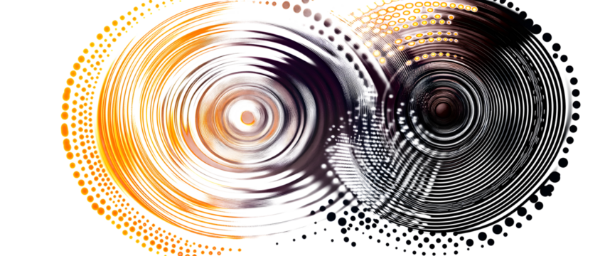 Abstract circle with lines as a spiral or propeller. Circle dotted speed lines. Abstract round halftone circle frames, rotating dotted circle shapes. Halftone circular dotted frames set.