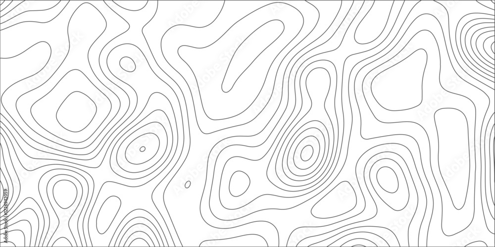 Poster abstract background with topographic map white background. the stylized height of the topographic ma
