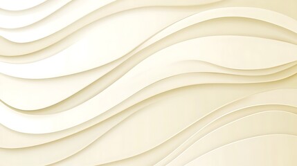 Obraz premium Abstract Beige Waves Curving Pattern Design