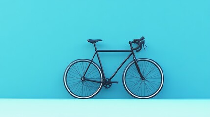 A minimalist bike design with a sleek black frame and no unnecessary details. picture