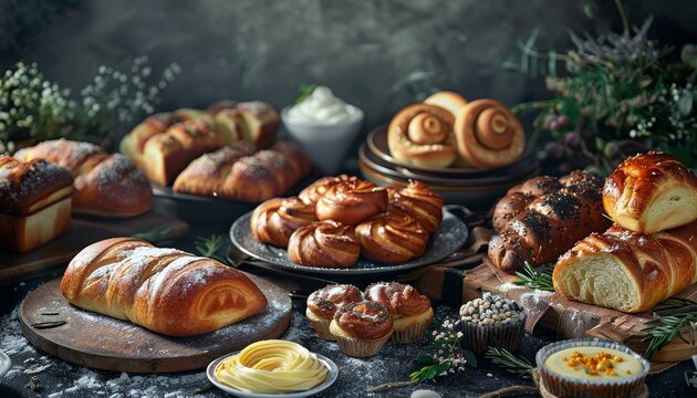 Assortimento di pane italiano