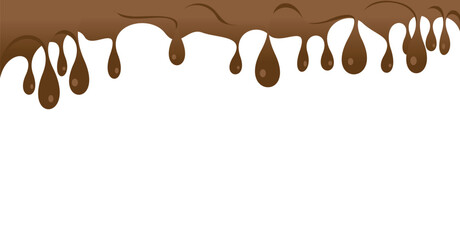 chocolate drops vector illustration