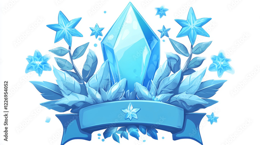Aufkleber level complete game asset icon, level up badge. vector ui or gui interface element, reward popup sta