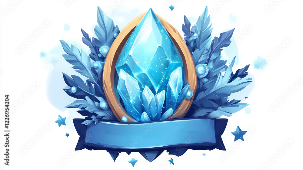 Aufkleber level complete game asset icon, level up badge. vector ui or gui interface element, reward popup sta