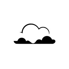 Cloud Icon: A Simple and Minimalist Vector Graphic Design of a Cloud Shape, Perfect for Weather Apps, Websites, and More