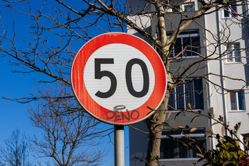 speed limit sign
