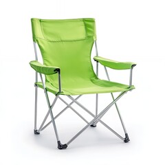 Relaxing Lime Green Folding Camping Chair for Outdoor Adventures