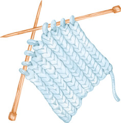 watercolor knitting crochet
