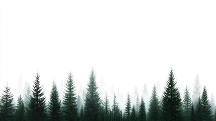 Misty Forest Landscape