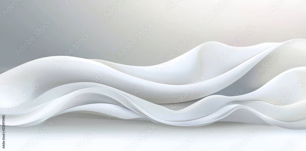 Poster an empty grey studio room with a gradient backdrop to display your product