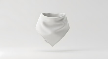 White Bandana Mockup:  Clean, Minimalist Product Presentation