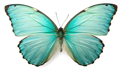 Stunning turquoise butterfly