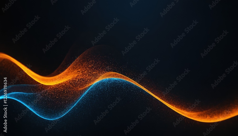 Poster abstract wave particle futuristic technology background 10