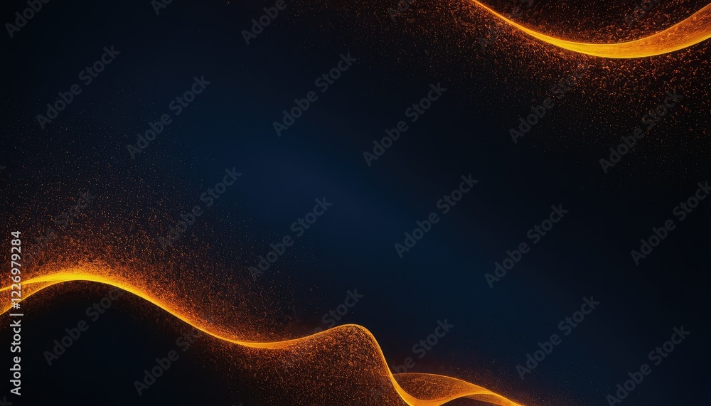 Poster abstract wave particle futuristic technology background 3